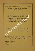 Book cover of Instructions to be Observed in Connection with the Working of Trains Designated by the Code Words 